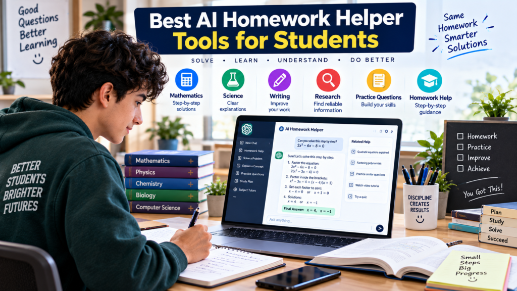 Best AI Homework Helper Tools for Students in 2026