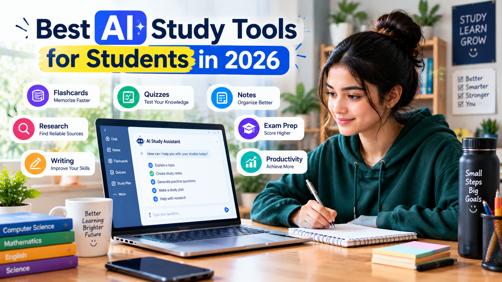 Best AI Study Tools for Students in 2026: 15 Tools to Study Smarter