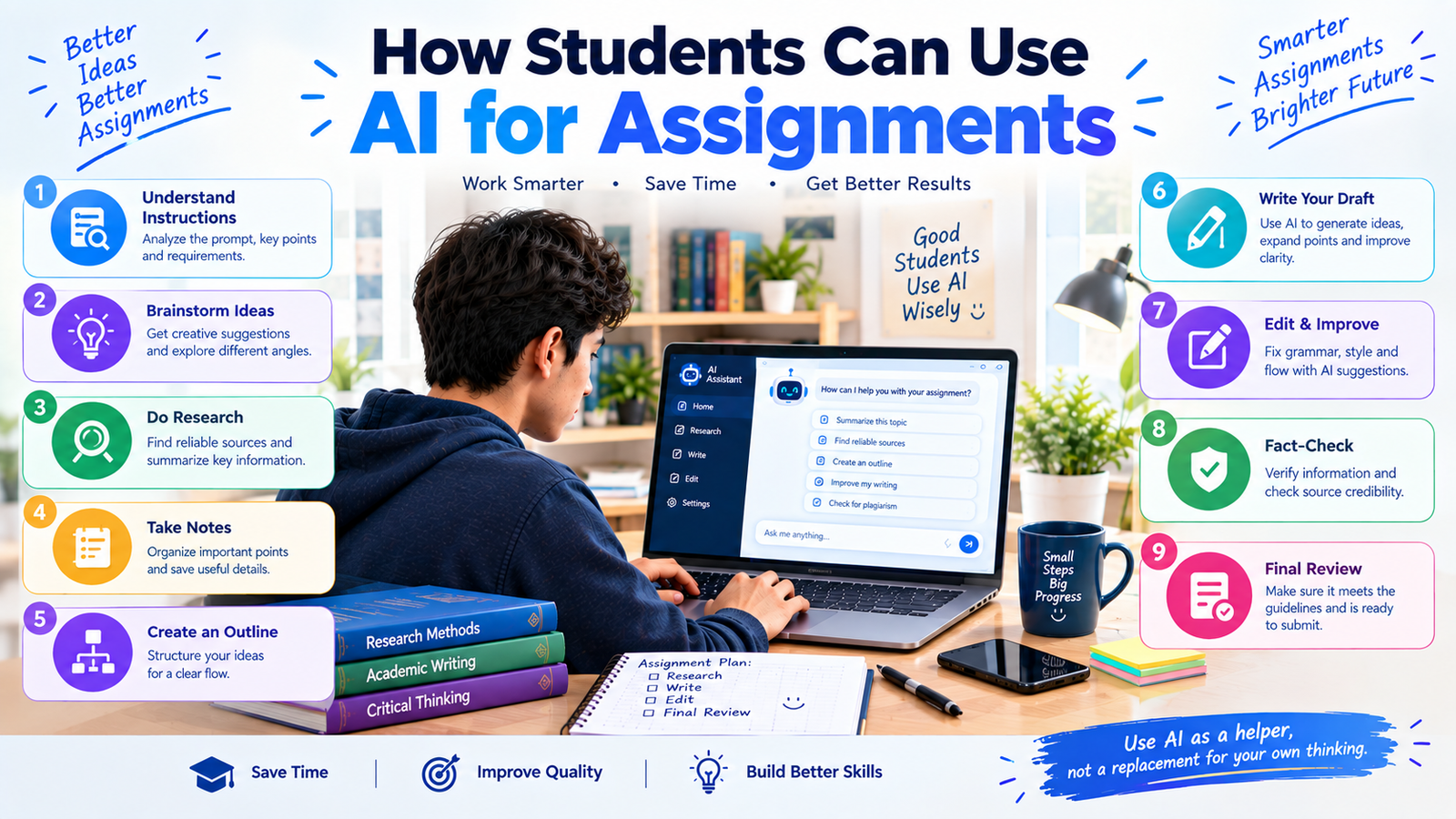 How Students Can Use AI for Assignments